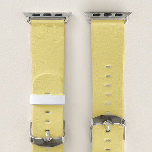 Modern Birthday Solid Yellow Apple Watch Band