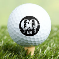Modern Black 60th Birthday