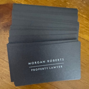 Modern Black Accountant Lawyer or Professional Business Card