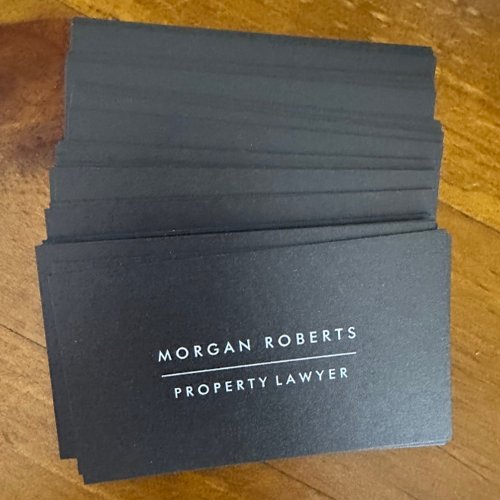 Modern Black Accountant Lawyer or Professional Business Card