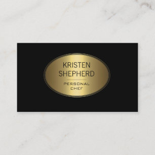 Modern Black and Gold Business Cards