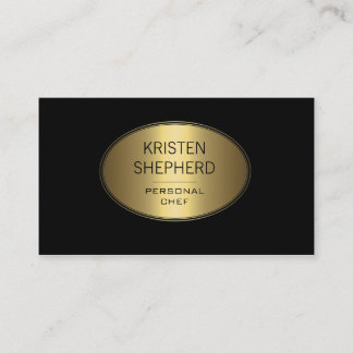 Modern Black and Gold Business Cards