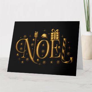 Modern Black and Gold Christmas