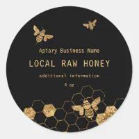 https://rlv.zcache.com/modern_black_and_gold_honey_bees_honeycomb_classic_round_sticker-rec87bab304d046a9bd500bb29de72359_0ugmp_8byvr_200.webp