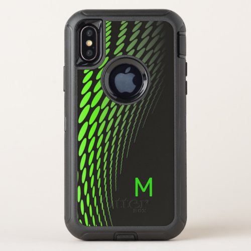 Modern Black and Neon Green Otterbox iPhone