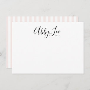 Modern Black and Pastel Stationery Thank You Card