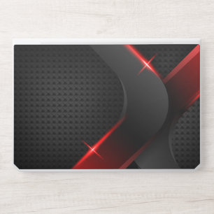 Modern Black and Red Marble Elitebook 1050 G1 HP Laptop Skin