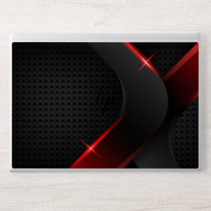 Modern Black and Red Marble Elitebook 830 G5/6 HP Laptop Skin