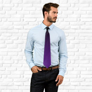 Modern Black and Royal Purple Gradient Neck Tie