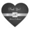 Modern Black and Silver Thank you sticker