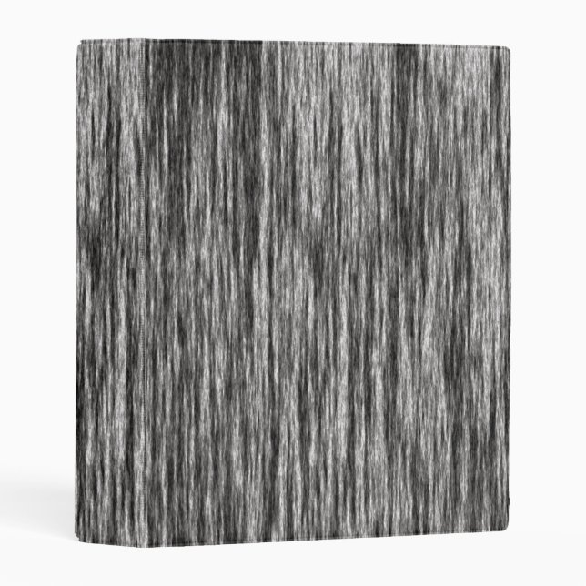 Modern black and white abstract line pattern mini binder (Front/Spine)
