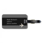Modern Black and White Airplane Travel