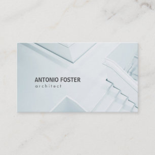 Modern Black and White Architect Interior Designer Business Card