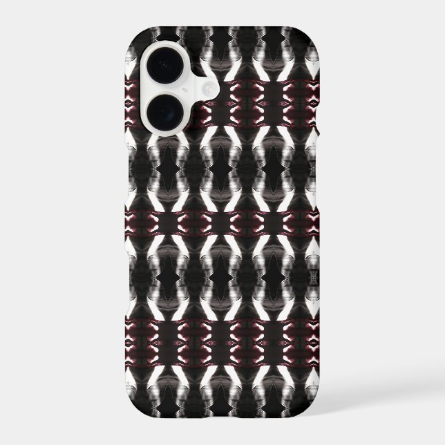 Modern Black And White Bars Pattern Iphone Case (Back)