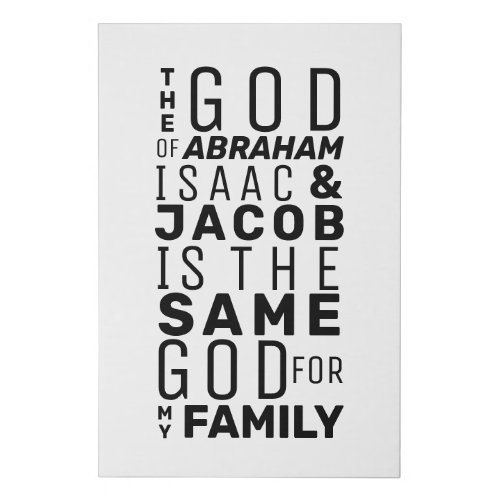 Modern Black and White Bible Art Christian Canvas