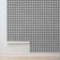 Modern Black and White Blocks Abstract Pattern Wallpaper | Zazzle