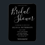 Modern Black and White Bridal Shower Invitation Magnet<br><div class="desc">Modern Black and White Bridal Shower Invitation Magnet. Invite your family and friends to a wedding shower party,  bridal brunch or luncheon with this minimalist wedding bridal shower template. Personalize this elegant and stylish invitation with names,  venue,  date and time.</div>