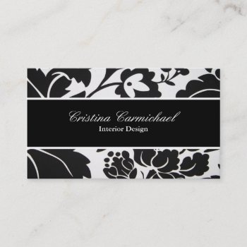 Modern Black And White Business Cards by cami7669 at Zazzle