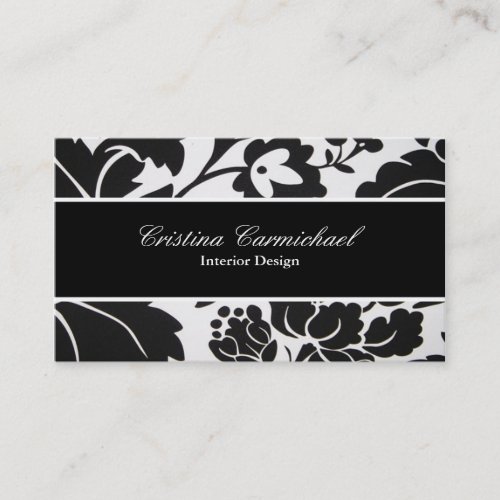 Modern Black and White Business Cards