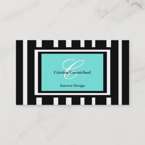 Modern Black and White Business Cards