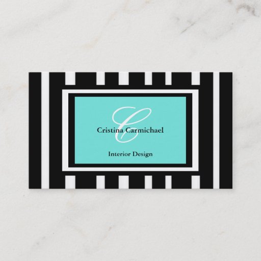 Customizable Modern Black and White Business Cards