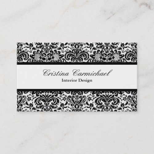 Modern Black and White Business Cards