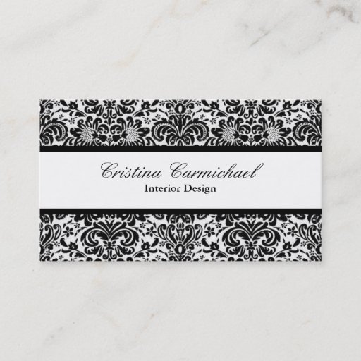 Customizable Modern Black and White Business Cards