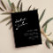 Modern Black and White Calligraphy Virtual Wedding