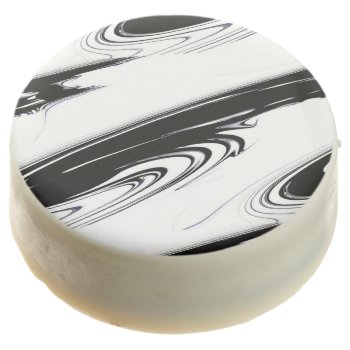 Modern Black And White Chocolate Covered Oreo by kahmier at Zazzle