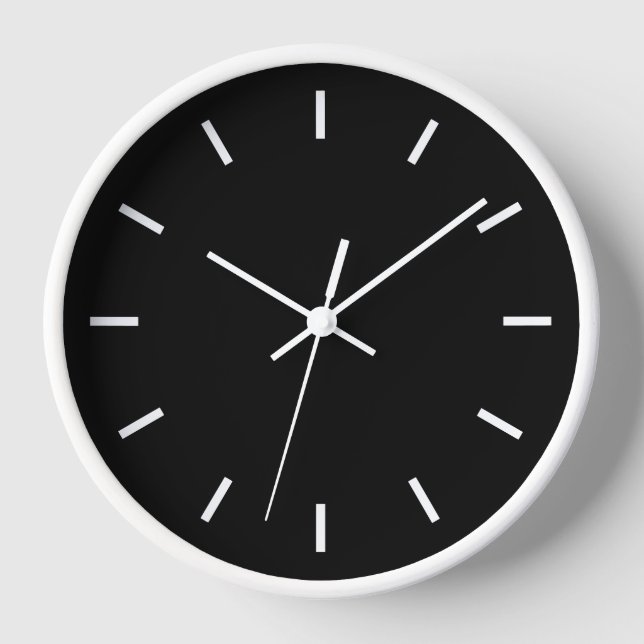 Modern Black and White Clock (Front)