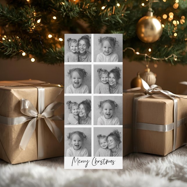 "Modern Black and White Collage Christmas Photo  (Creator Uploaded)
