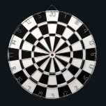 Modern Black And White Dart Board<br><div class="desc">Modern Black And White Dart Board</div>
