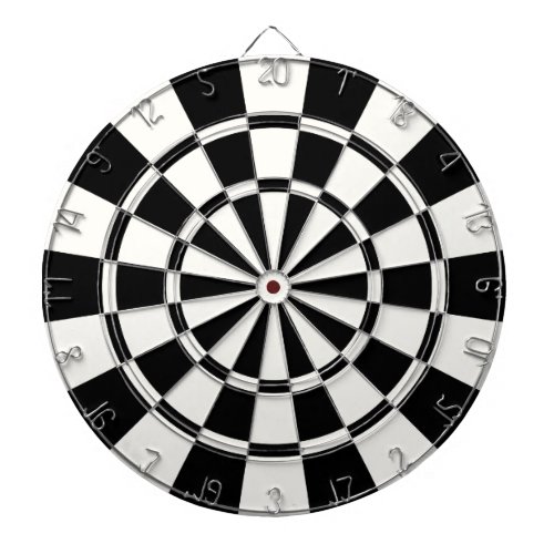 Modern Black And White Dartboard