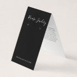 Modern Black And White Earring Background Business Card at Zazzle