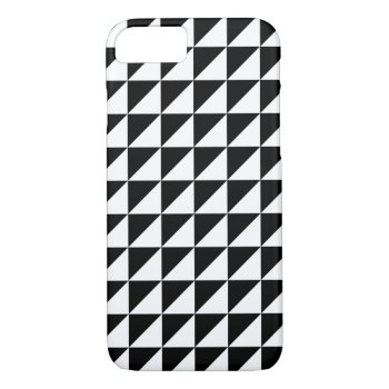 Modern Black And White Geometric Iphone 7 Case by ipad_n_iphone_cases at Zazzle