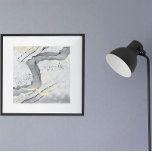 Modern Black and White Gold Foil Minimalist Art Foil Prints<br><div class="desc">Looking for a way to enhance your home with a modern minimalist touch? Look no further than our Gold Foil Abstract Art Print with real gold foil accents. This contemporary print proves that less is more, with its simple design and sleek gold accents. Perfect for any room in your home,...</div>