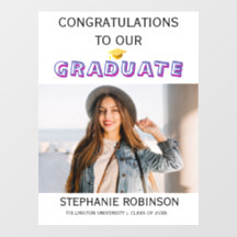 Modern black and white graduation 2026