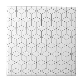 Modern Black and White Isometric Pattern 