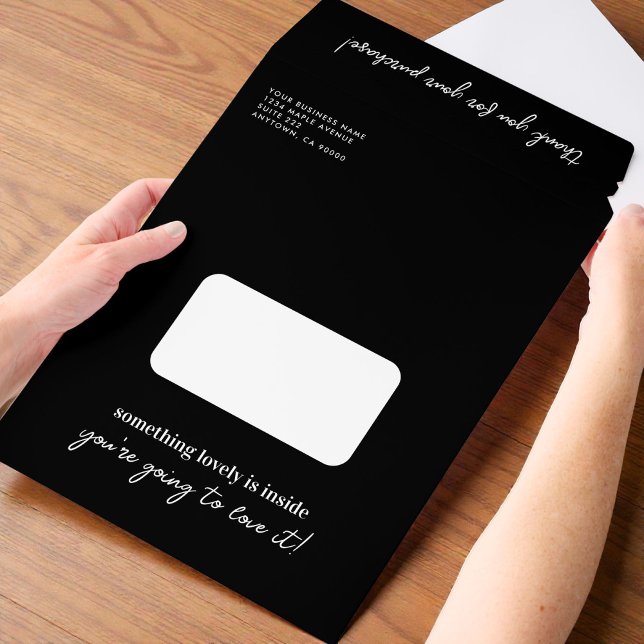 Modern Black And White Large Business Envelope Mailers (Modern Black And White Large Business Envelope Mailers)