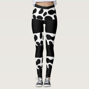 Modern Black and White Leggings