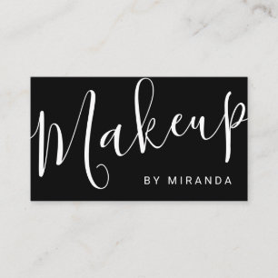 Modern Black and White Makeup Artist Appointment