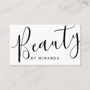 Modern Black and White Makeup Artist Appointment