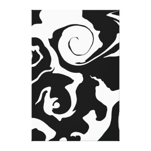 Trendy White And Black Marble Stone Pattern Floor Mat, Zazzle