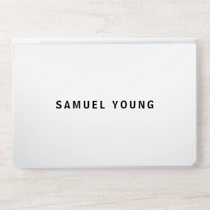 Modern Black and White Minimalist HP Laptop Skin