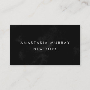 Modern Black and White Minimalist Luxury Boutique Business Card