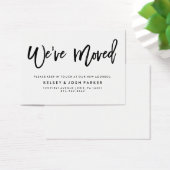 Modern Black and White New Address Insert (Desk)