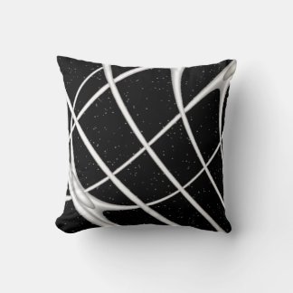 Modern Black and White Odyssey Throw Pillow