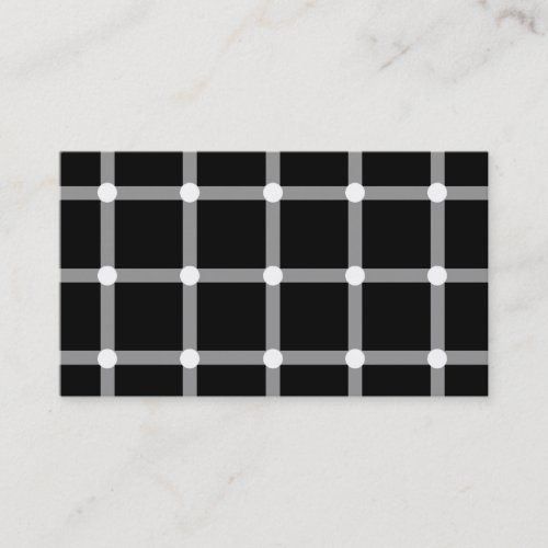Black and white optical illusion business card template