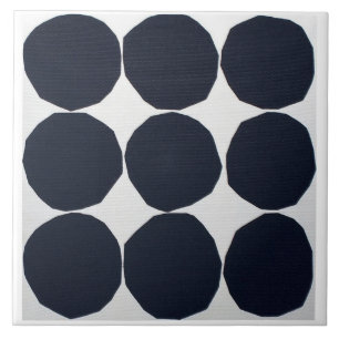 Modern black and white pattern ceramic tile