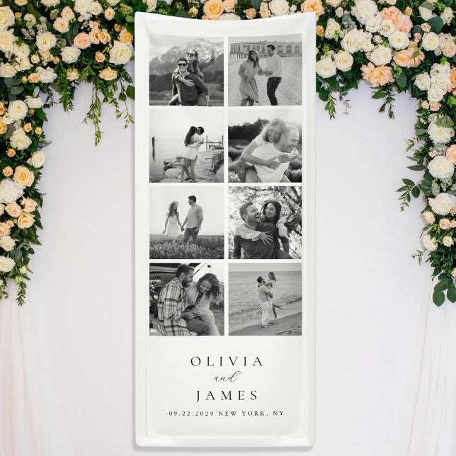 Modern Black and White Photo Gallery Wedding Banner (Creator Uploaded)